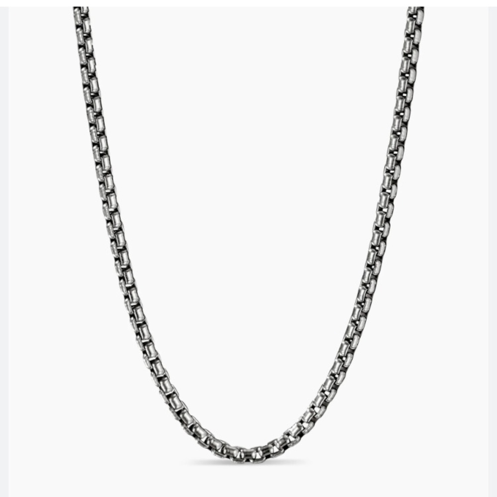 David Yurman 22 inch 3.6 mm box chain silver
